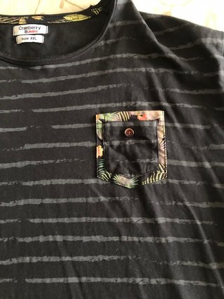 Maglia uomo a righe con taschino