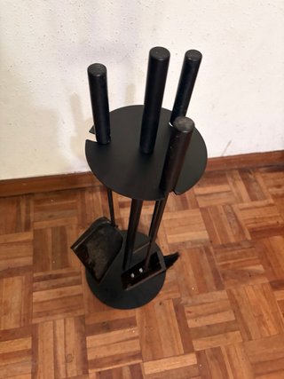 Set de chimenea negro