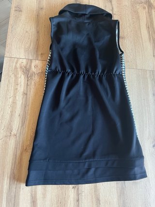 Vestito pied de poule nero e bianco taglia XL