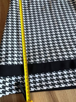 Vestito pied de poule nero e bianco taglia XL