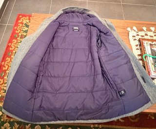 Abrigo niño gris talla 11-12