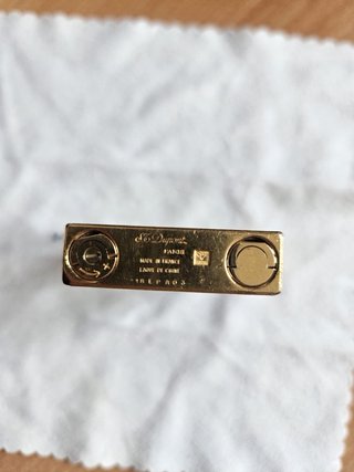 Encendedor Dupont Negro y Dorado