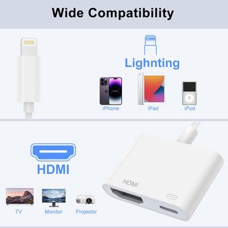 Adaptador Lightning a HDMI para iPhone iPad