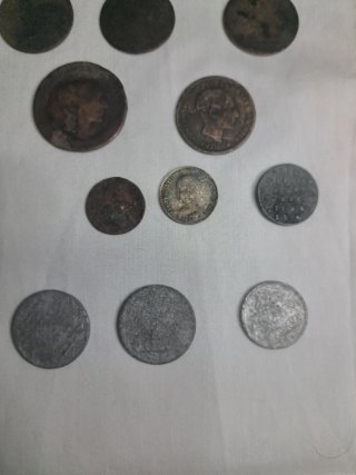 Lote de monedas antiguas españolas