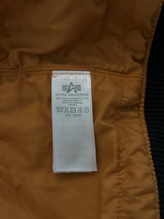 Chaqueta Bomber Alpha Industries Negra