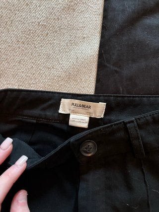 Pantalón negro Pull&Bear