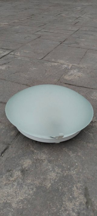 Lámpara de techo de cristal esmerilado