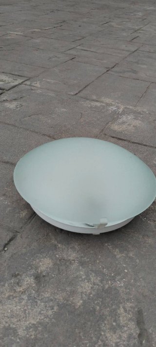 Lámpara de techo de cristal esmerilado