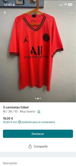 Pack 3 Camisetas Fútbol Puma Talla M