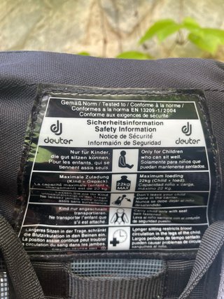 Mochila Portabebés Deuter Kid Comfort Plus
