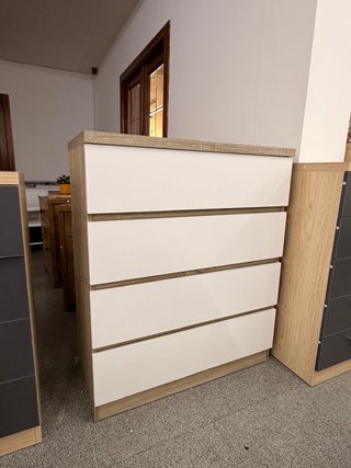 ENVIO GRATIS!!  Cómoda 4 cajones madera y blanco
