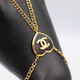 PULSERA MANITA CORAZÓN CH. Oro 18k. Piedras: Onix