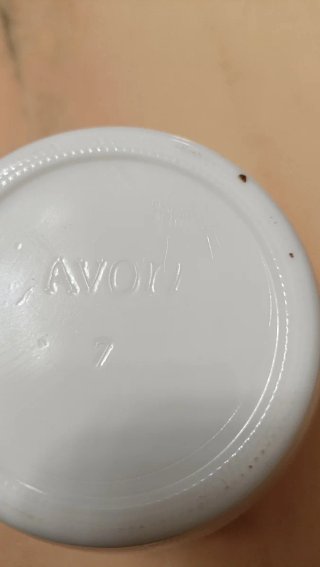 Candela vintage Avon porcellana