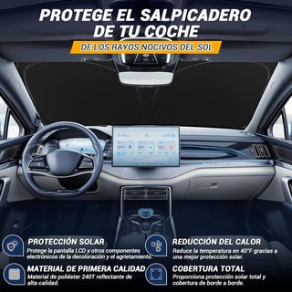 Parasol coche plegable protección UV parabrisas