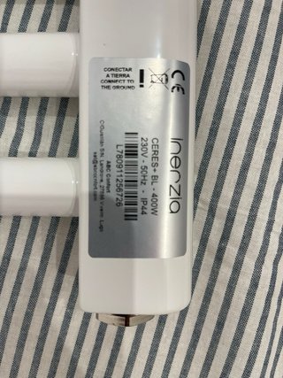 Radiador Toallero Inerzia 400W Blanco