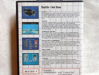 Battle Out Run Master System Sega