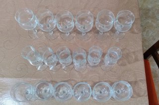 Set 18 Bicchieri Cristallo Nuovi