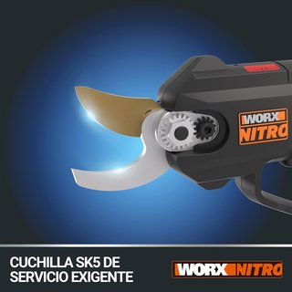 WORX tijera de poda motor brushless ergonómica