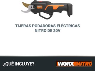 WORX tijera de poda motor brushless ergonómica