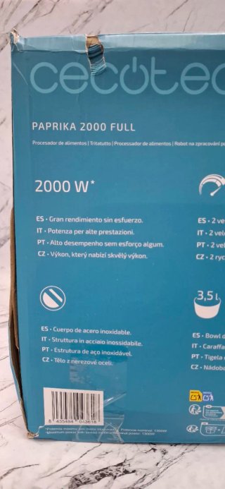 Procesador de alimentos Cecotec paprika 2000 full