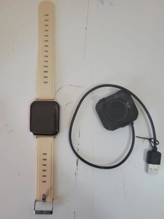 Reloj Inteligente Beige y Oro Rosa