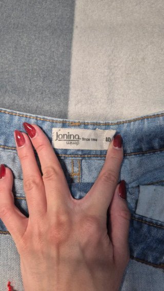 Shorts vaqueros Janina con encaje - Talla 40