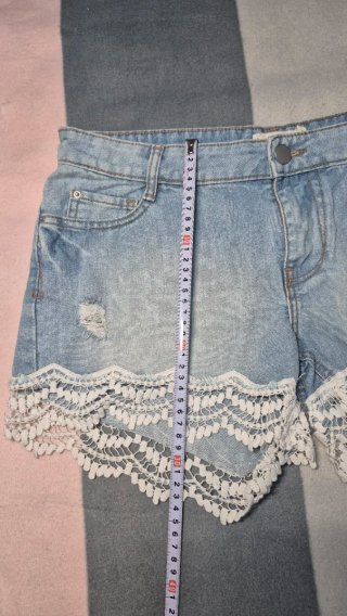 Shorts vaqueros Janina con encaje - Talla 40