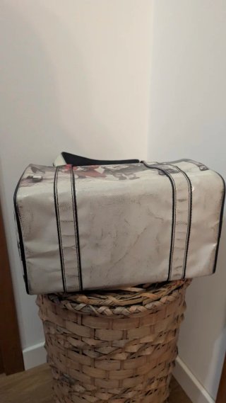 Bauletto unico fatto a mano con borsellino