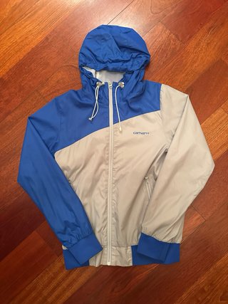 Giacca a vento Carhartt blu/grigia taglia S