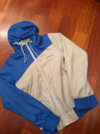 Giacca a vento Carhartt blu/grigia taglia S