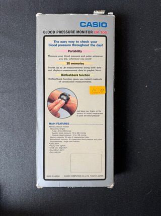 Casio BP-100 Monitor Presión Arterial nuevo