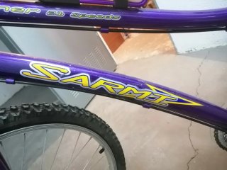 Bicicleta Montaña Sarmi Winner 21V Morada+inflador