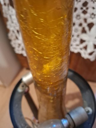 Lámpara antigua estilo quinqué