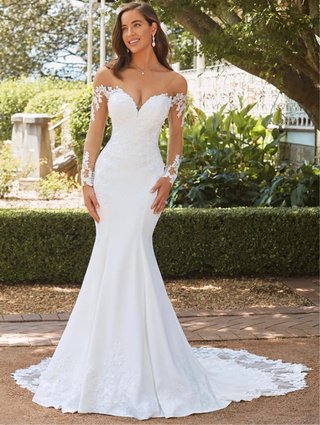 Vestido de Novia Blanco Sirena Encaje