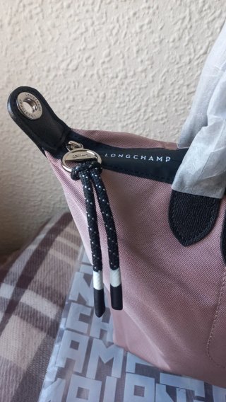 Bolso Long*champ rosa y negro
