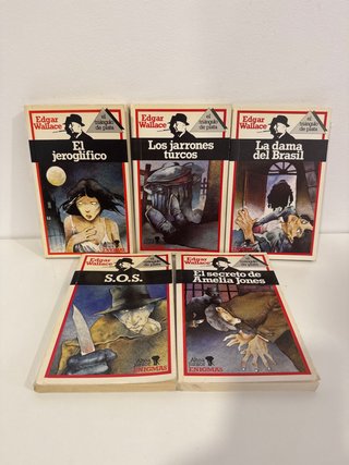 Lote 5 novelas Edgar Wallace