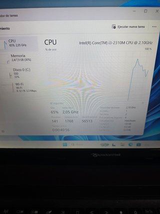 Ordenador portátil ACER INTEL ICORE 3, 8RAM
