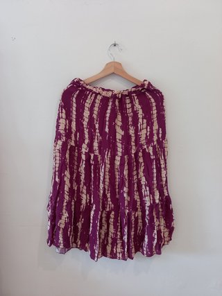 Falda larga con elástico Talle L/XL
