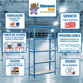 Simon Rack estantería metálica resistente
