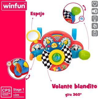 Winfun volante bebé luz sonido multicolor