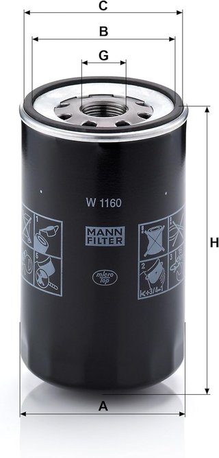 MANN-FILTER filtro aceite premium camiones