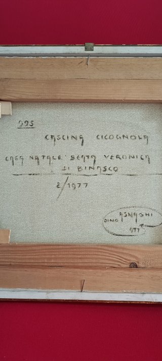 Quadro Cascina Cicognola firmato Dino Asnaghi. Con