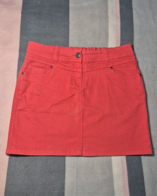 Falda vaquera Okay coral - Talla 38
