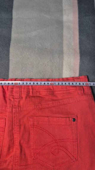 Falda vaquera Okay coral - Talla 38
