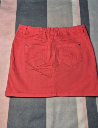 Falda vaquera Okay coral - Talla 38