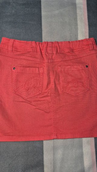 Falda vaquera Okay coral - Talla 38