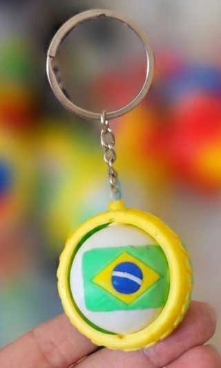 Llavero giratorio bandera Brasil