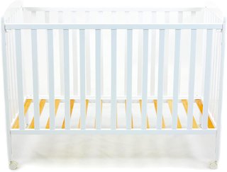Asalvo cuna madera haya regulable ruedas