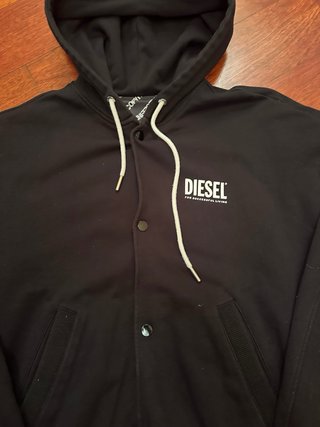 Felpa College Diesel Nera Taglia L