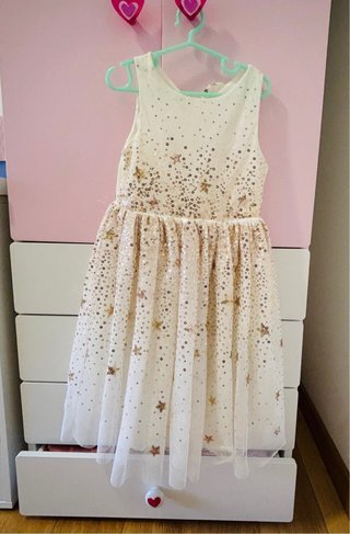Vestido fiesta niña lentejuelas estrellas 5 años